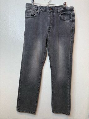 Frame Denim Le Slouch Black Denim Classic Size  26 Grunge Button Fly Emo Biker